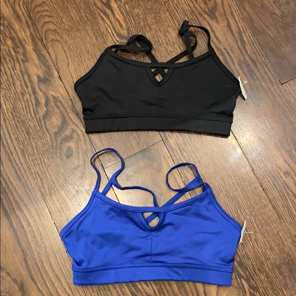 Zella Nwot SET OF 2 Girls Active sports bras